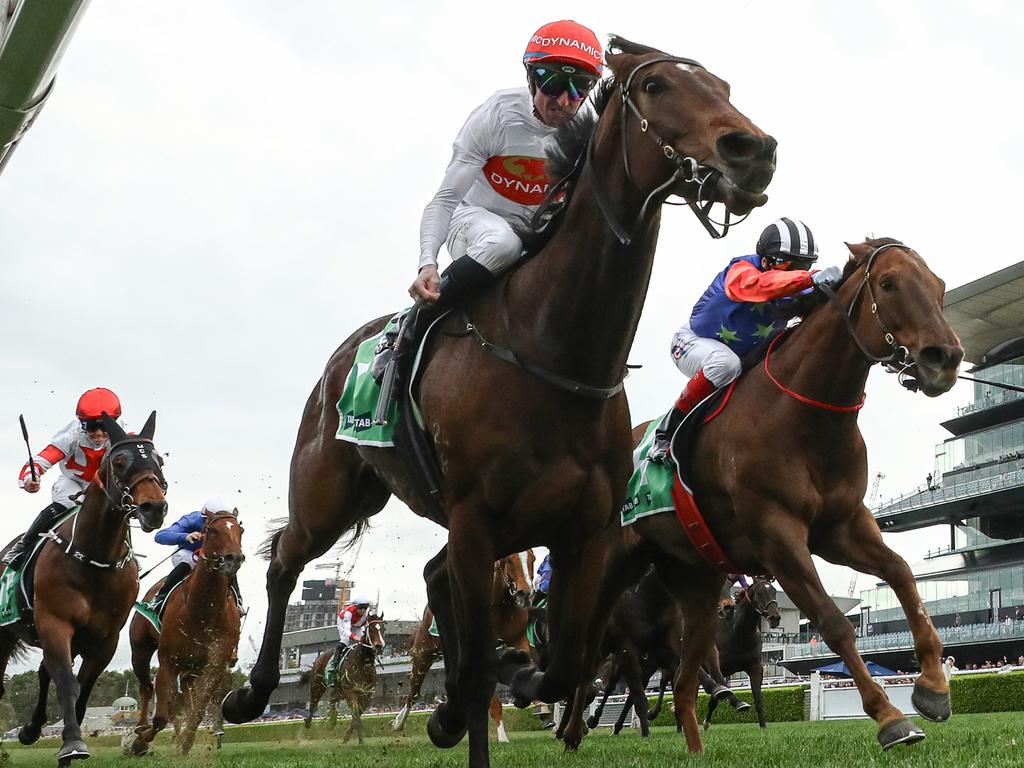 Nash Rawiller rides I Am Me to victory in the Concorde Stakes at Randwick in early September. Picture: Jeremy Ng / Getty Images