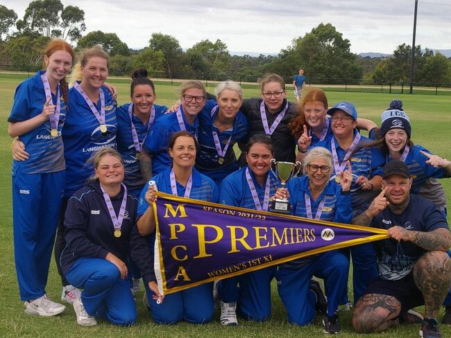 Langwarrin won the 2021-22 MPCA Women's premiership.