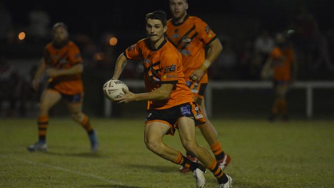 Wests Tigers defeated Carltons Red Devils 42-22 in Round 4 of the Rugby League Mackay & District A-Grade season at Tiger Park. Wests' Daniel Boyd. Photo: Callum Dick