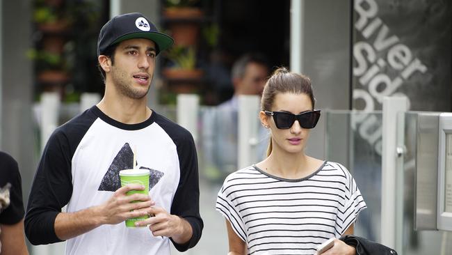 Daniel Ricciardo when he dated Jemma Boskovich.