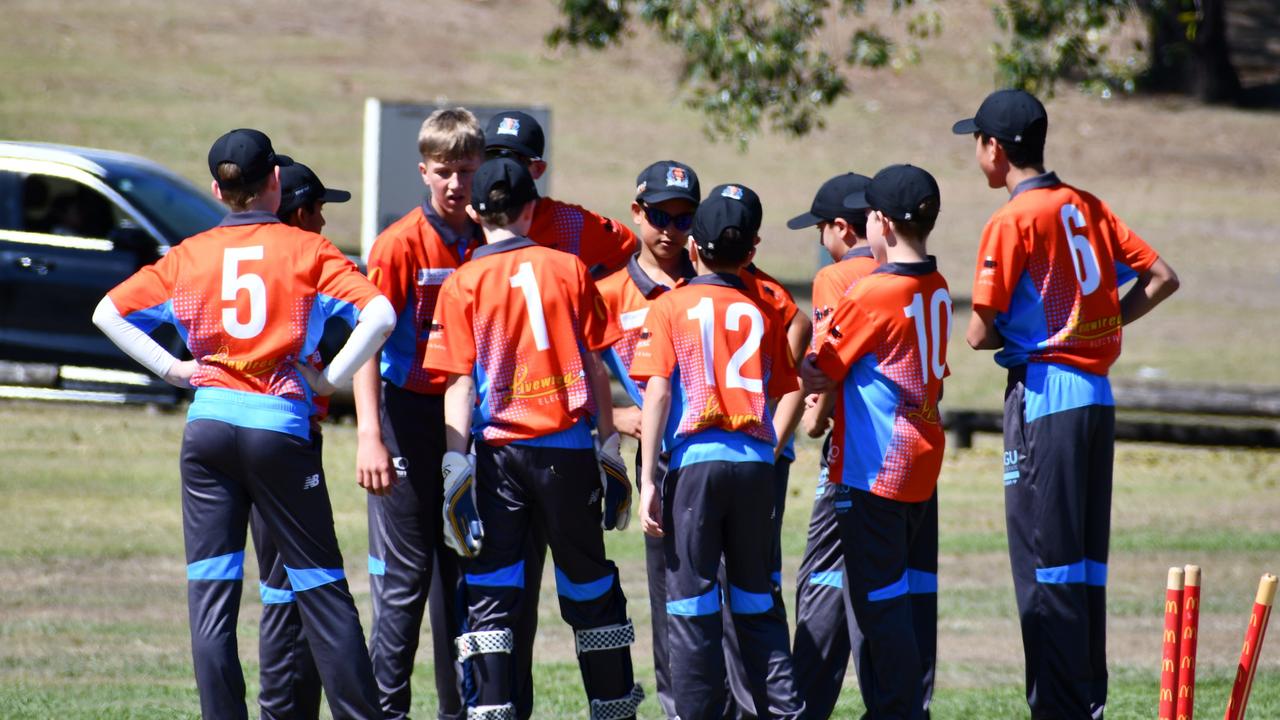 Darling Dingoes players celebrate a wicket