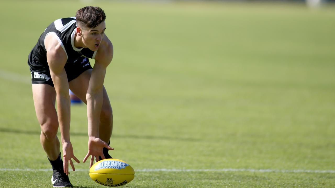 A young Connor Rozee in 2019 entered the league with big expectations on his shoulders. Picture: AAP