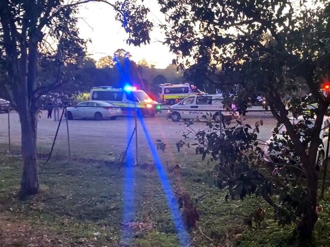 Police and ambulance at the scene in September 2020. Picture: Facebook/Rod Nunn