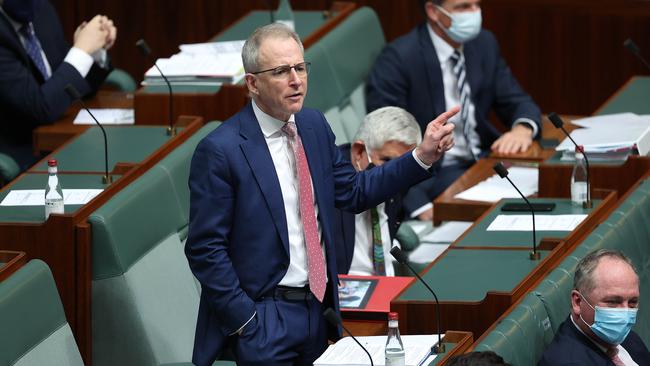 Minister for Communications, Urban Infrastructure, Cities and the Arts Paul Fletcher during Question Time. Picture: Gary Ramage