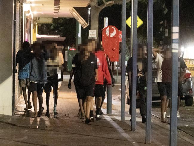 Young Indigenous Australians roaming the streets in Alice Springs is further evidence that a ‘minority need a way into the wider society’. Picture: Liam Mendes