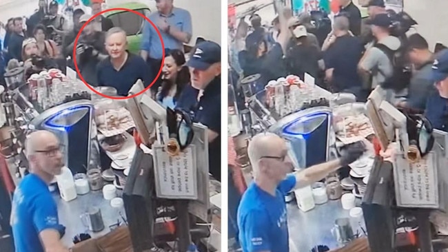 An awkward video has resurfaced of the moment the Prime Minister was brutally rebuffed by a barista during the 2022 Italian Festa in Sydney. Picture: Instagram