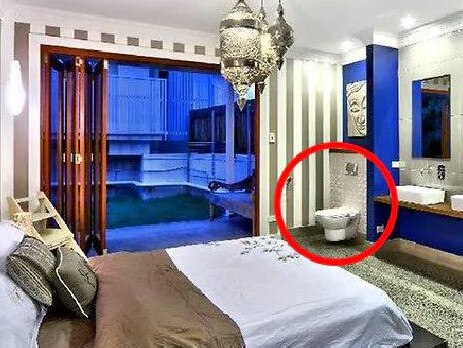 Another sexy toilet features in this bedroom. Picture: Supplied