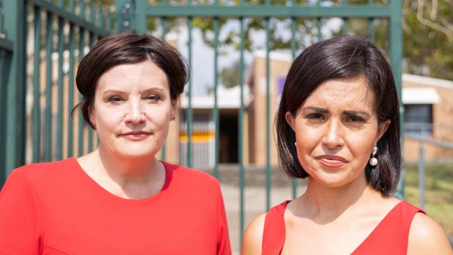 NSW opposition education spokeswoman Prue Car (right) with NSW Labor leader Jodi McKay.