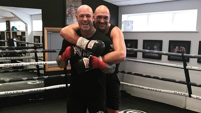 Lucas Browne has been helping Tyson Fury during sparring.