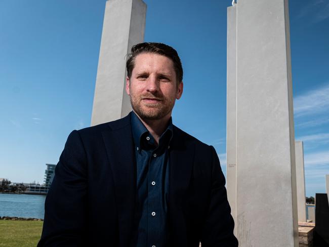 Federal member, Andrew Hastie in Mandurah today Sunday August 30, 2020.Pic:Tony McDonough