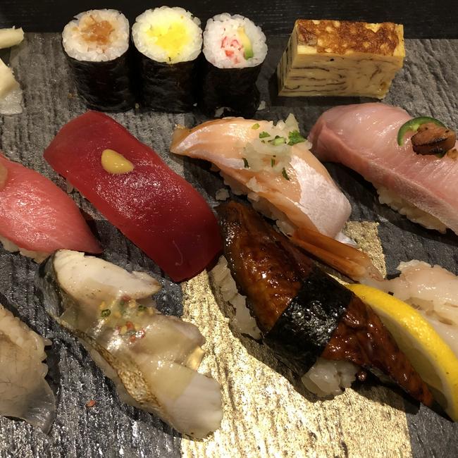 Sushi selection for one at Ramen &amp; Izakaya Himeji, Grote St