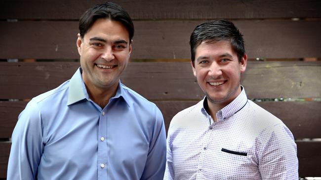 FIVEaa debuted its then new breakfast duo, David Penberthy and Will Goodings, in 2015. Picture: Mike Burton