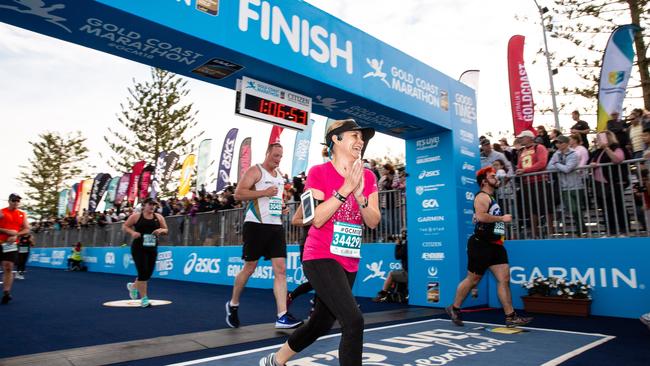 Make months of training and preparation worth it by celebrating that finish line feeling.