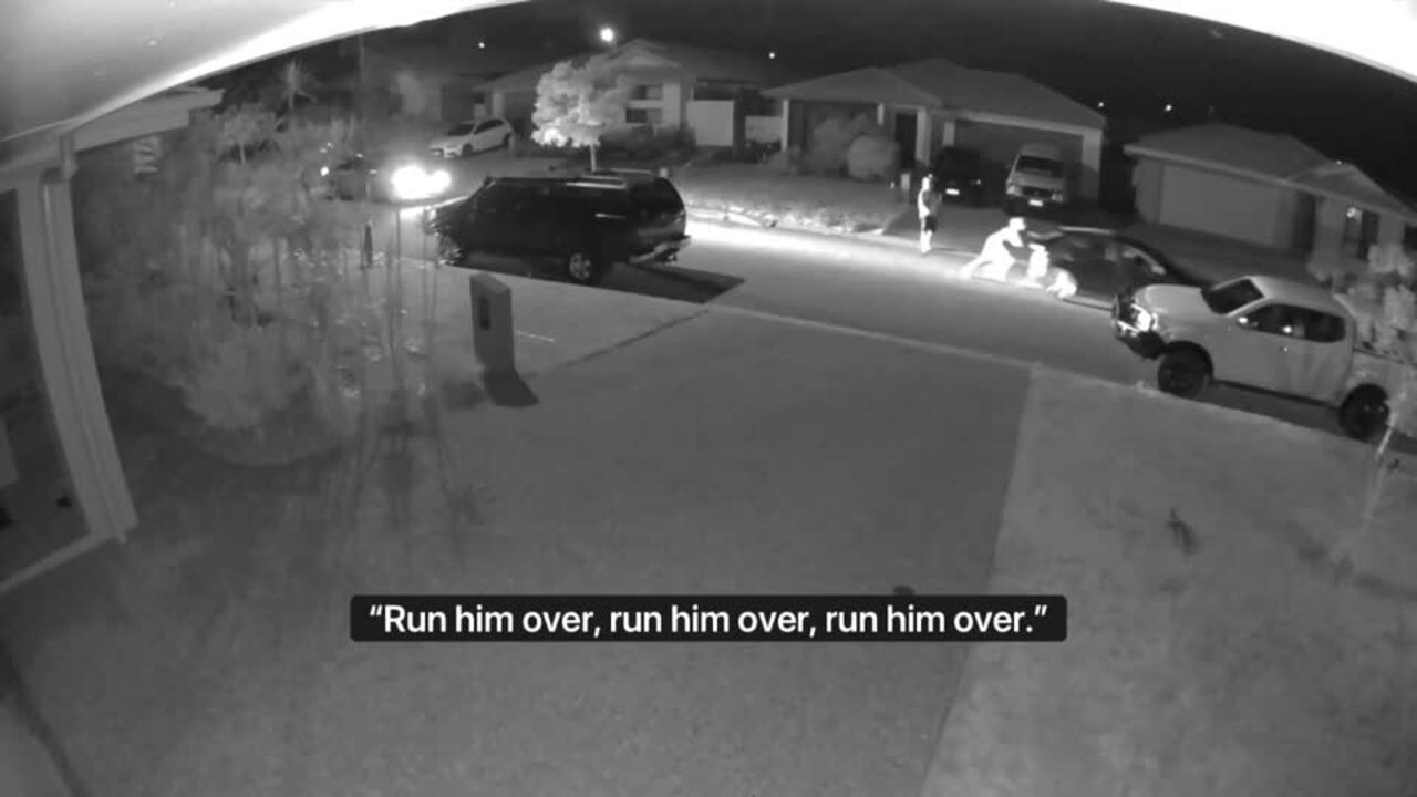 'Run him over': Car thieves threaten resident