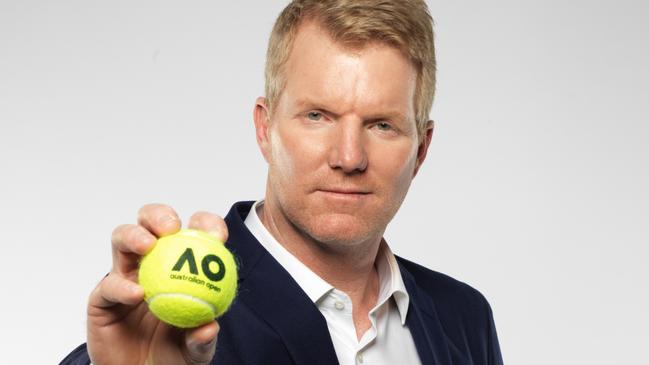 Jim Courier is part of the 2019 Channel 9 Australian Open tennis broadcast team Picture: Channel 9