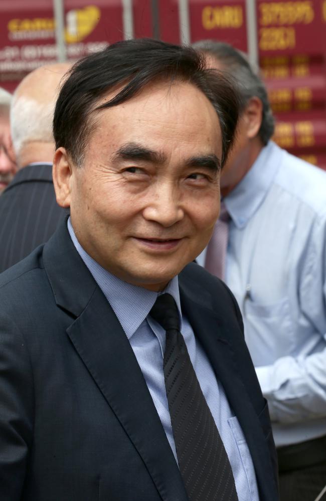 Chinese property tycoon Dr Benny Wu at the Acacia Court Hotel development launch. Picture: Anna Rogers