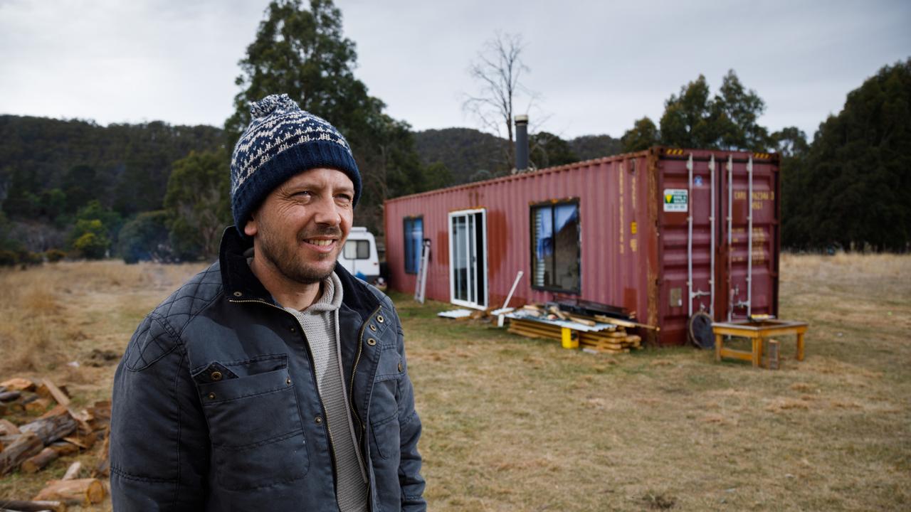 Tasmanian playwright Nathan Maynard. Photo: Peter Mathew