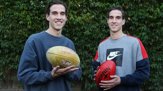 Identical twins Max (left) and Ben King (right) are expected to be taken in the top 10. Picture: Michael Klein