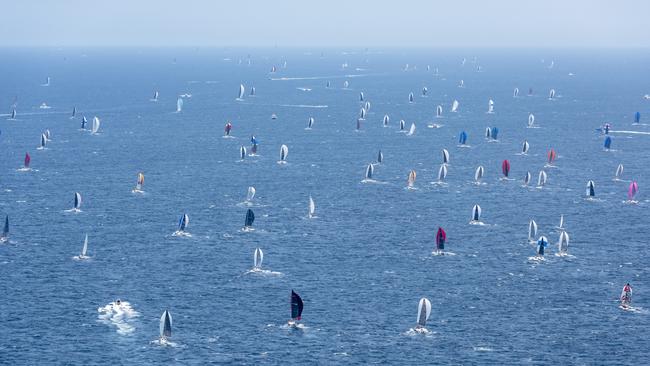 Start of the 75th Sydney Hobart Yacht Race back in 2019. Pic: ROLEX/Kurt Arrigo