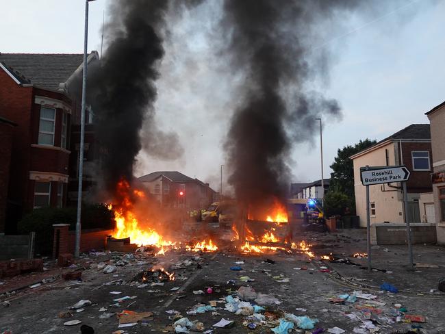 Violent riots have erupted following the mass stabbing in Southport on Monday. This is a scene from Southport earlier this week. Picture: Getty Images