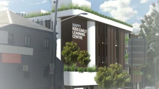 A render of the proposed three-storey childcare centre. Picture: PD Online