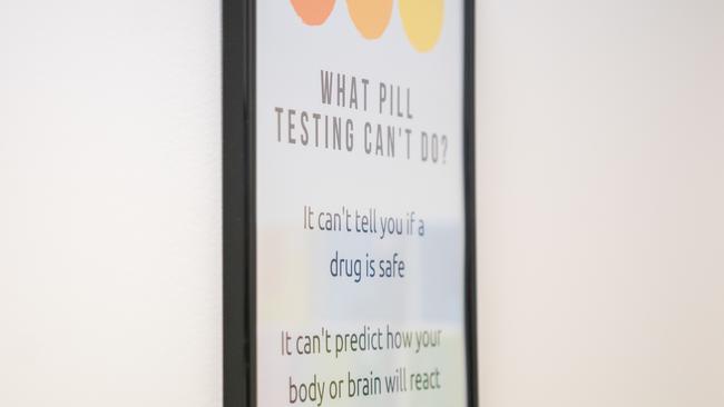 Those who use the pill testing service can choose to throw out the drugs at the facility or to take them home. (Tracey Nearmy/ANU)