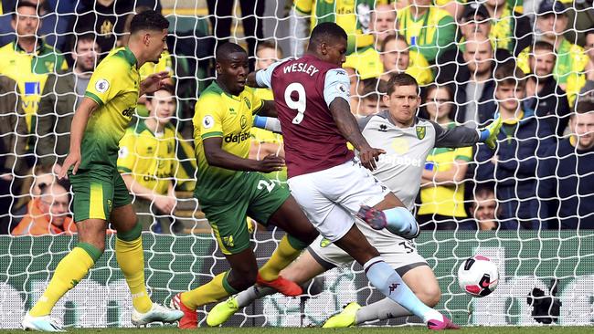 Wesley bagged a double as Aston Villa hit five.