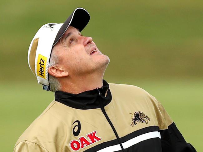 Coach Anthony Griffin during the Penrith Panthers training session at Penrith Panthers league  academy , Penrith .Picture : Gregg Porteous