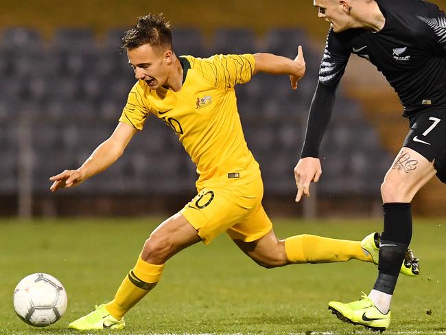 Melbourne City midfielder Denis Genreau is one who could earn a Copa America berth. Picture: AAP