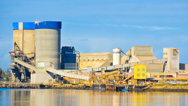 The Adelaide Brighton Cement plant at Birkenhead.