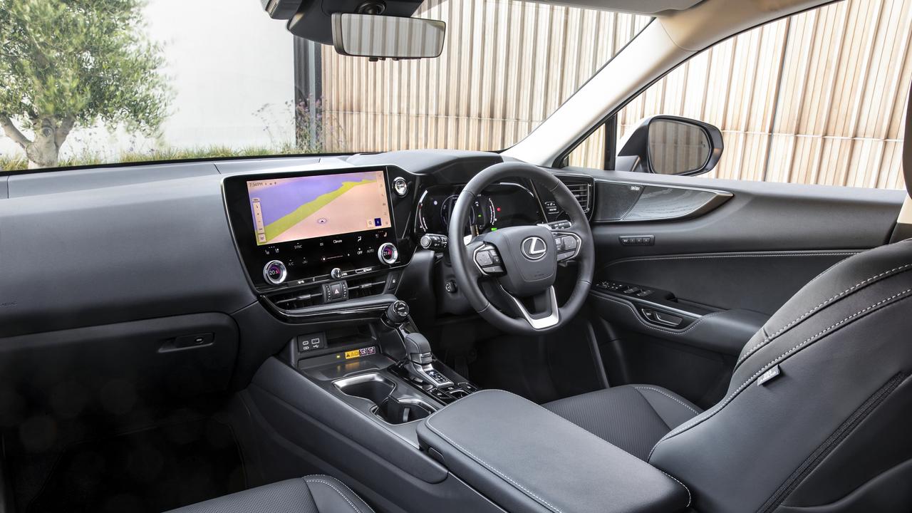 Lavish cabin features of the Lexus NX350H 2WD Sports Luxury.