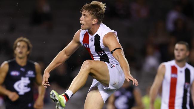 Seb Ross is still deciding whether to continue at St Kilda. Picture: Michael Klein