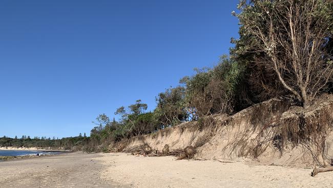 Erosion continues to plague Byron Bay's Main Beach and Clarkes Beach, pictured on June 7, 2021. Picture: Liana Boss