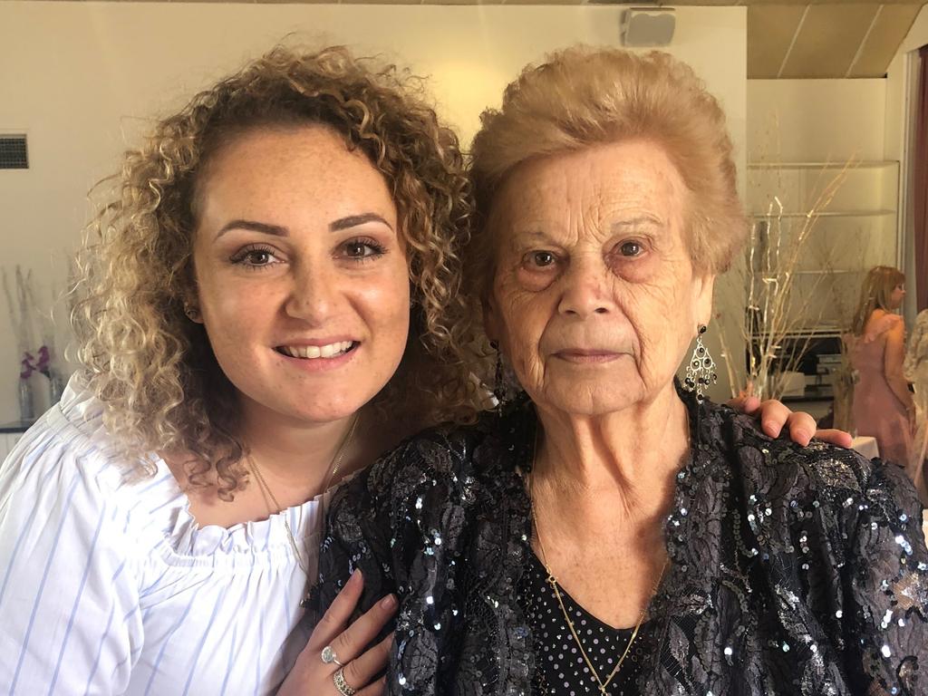 Concetta Mineo with granddaughter Carla Gangi. Picture: Supplied