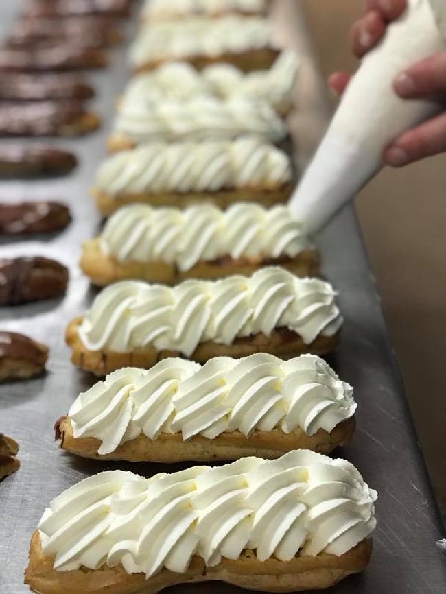 Get around the homemade chocolate eclairs at Skipton St Bakery Cafe. Picture: Facebook