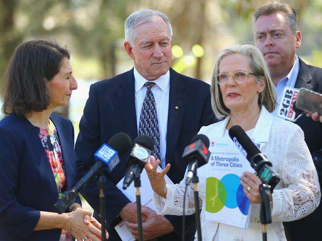 Lucy Turnbull said there would be a mass of jobs in the Norwest Business Park. Picture: AAP Image/Jeremy Ng