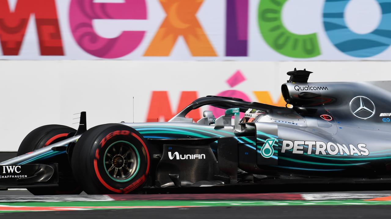 Lewis Hamilton during last year’s Mexican Grand Prix. Picture: Clive Mason