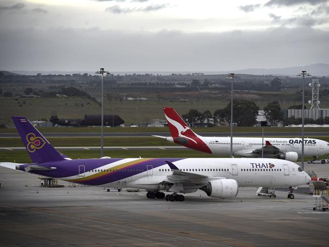 MELBOURNE, AUSTRALIA - NewsWire Photos JULY 20, 2024: Plane traffic at Melbourne Airport slowly gets back to normal after yesterday's worldwide IT outage. Picture: NewsWire / Andrew Henshaw