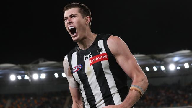 Mason Cox has earned a recall for the Magpies. Picture: Michael Klein