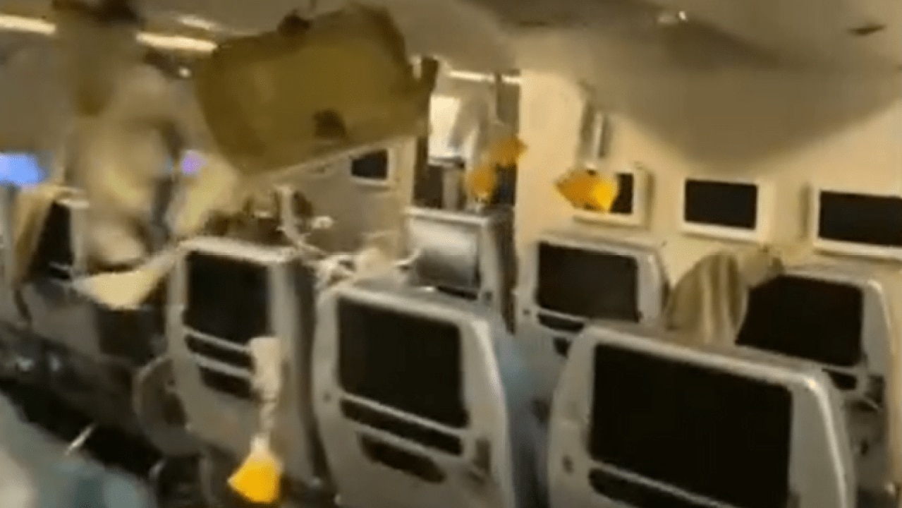Terrifying footage of fatal turbulence that left elderly passenger dead, 71 injured
