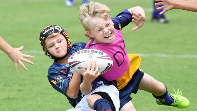 Best of 2022. Bindal Sharks Carnival 2022. U9 Edmonton Lightening v U9 Y2K. Picture: Shae Beplate.