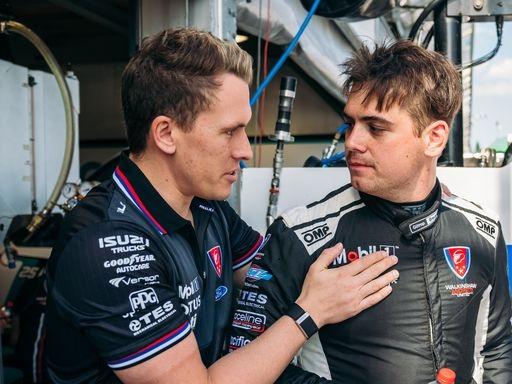 New Zealand young gun Ryan Wood, pictured with team owner Ryan Walkinshaw, will drive for Walkinshaw Andretti United in Supercars from next year. Pic: Supplied (**Not for use until Friday Sept 1 6AM**)