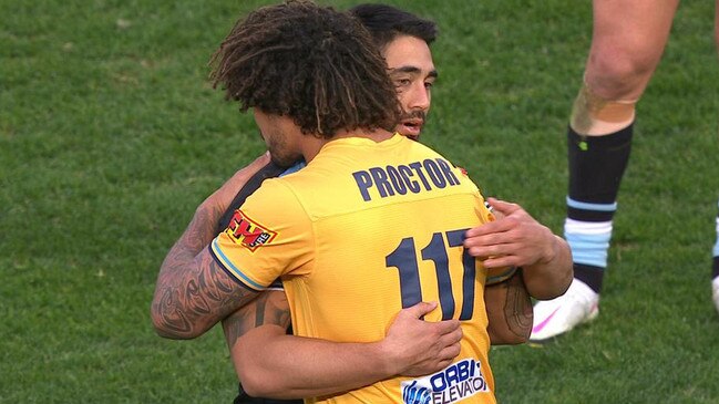 Kevin Proctor and Shaun Johnson after the match.