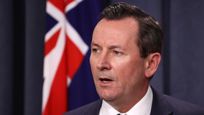 Mark McGowan is grappling with Western Australia’s growing case load. Picture: Jackson Flindell The West Australian