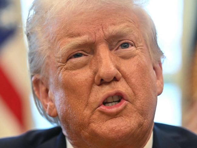 US President Donald Trump speaks to the press after signing an executive order to create a US sovereign wealth fund, in the Oval Office of the White House on February 3, 2025, in Washington, DC. (Photo by Jim WATSON / AFP)