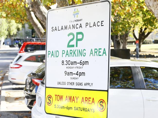 Hobart City Council is under fire over increases to parking meter charges. Picture: MATT THOMPSON