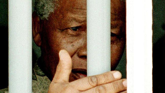 Nelson Mandela spent 18 of his 27 years as a political prisoner in a cell on Robben Island.