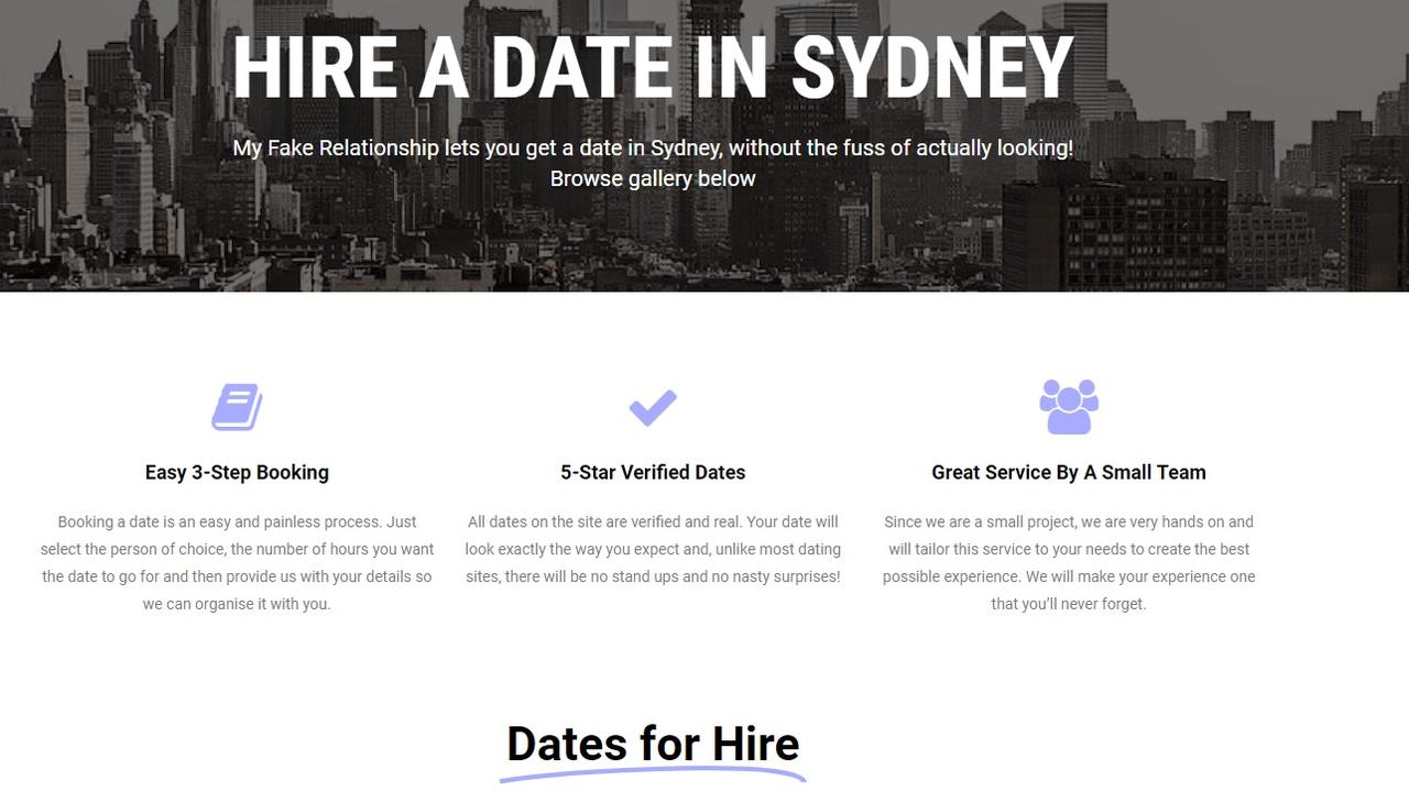 The site already has plenty of dates for Sydneysiders to book. 