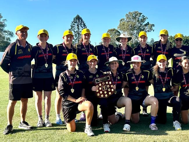 the 2022/23 Jodie Purves One Day Shield Premiers, Western Suburbs District Cricket Club. Pic: Qld Premier Cricket