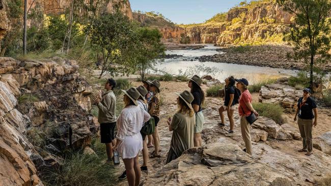 The trail weaves through Jawoyn country landscape in Nitmiluk National Park. Picture: NT Tourism / Charlie Bliss